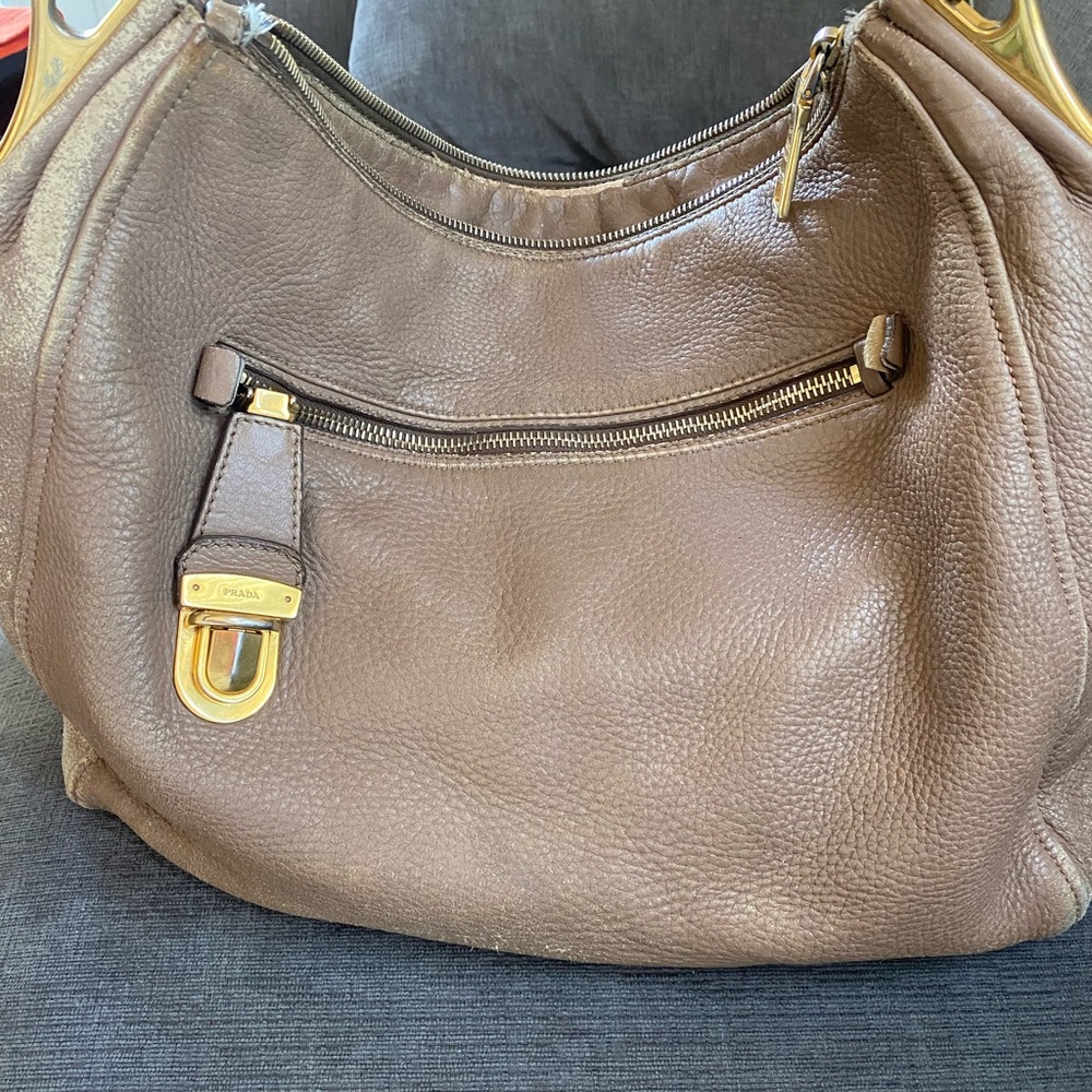Authentic PRADA Vintage Leather Hand Bag, Purse.

SOLD